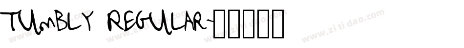 Tumbly Regular字体转换